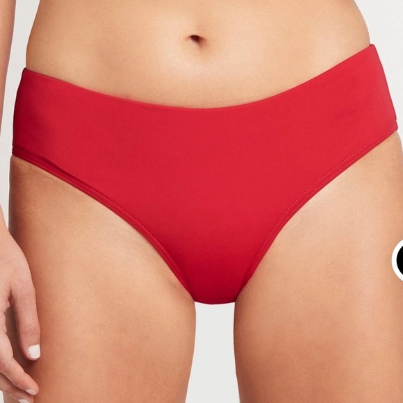 NWT Eco Essentials Mid Bikini Pant- Red - Picture 4 of 7